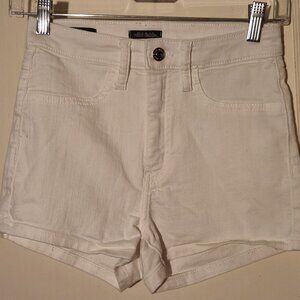 Women's WILD FABLE white denim cotton blend highest rise shorts size 2|26R|Small